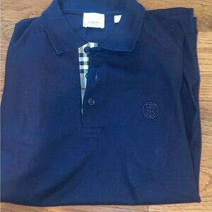 Burberry Dark Blue Polo Shirt for Men